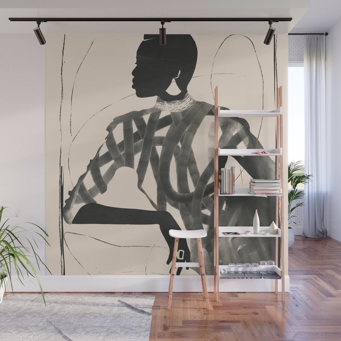 Lady Portrait  Wall Mural Gallery Image 1