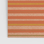 Retro Textured Stripes in Mid Century Modern Mustard, Beige, Olive, and Orange Poster Gallery Image 3