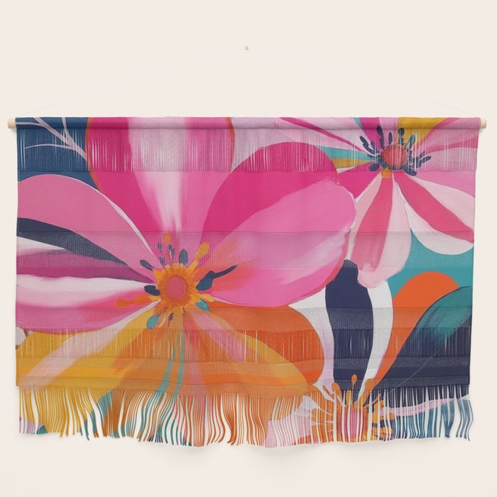 Colorful Flowers Multicolor Floral Wall Hanging Gallery Image 1