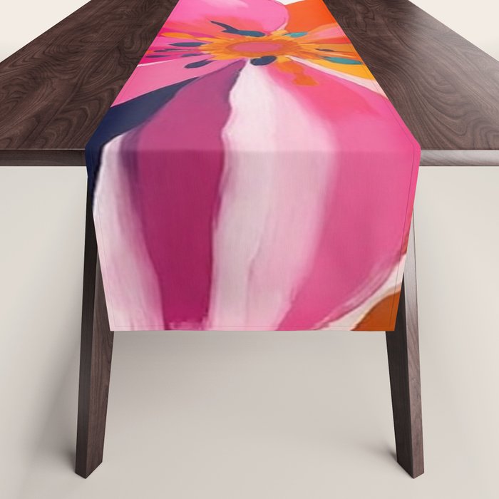 Colorful Flowers Multicolor Floral Table Runner Gallery Image 1