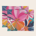 Colorful Flowers Multicolor Floral Placemat Gallery Image 1