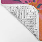 Colorful Flowers Multicolor Floral Bath Mat Gallery Image 2