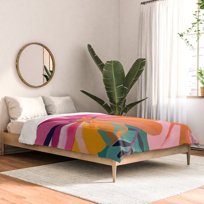 Colorful Flowers Multicolor Floral Comforter Gallery Image 2