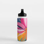 Colorful Flowers Multicolor Floral Water Bottle Gallery Image 3