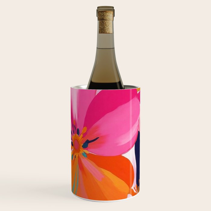 Colorful Flowers Multicolor Floral Wine Chiller Gallery Image 1