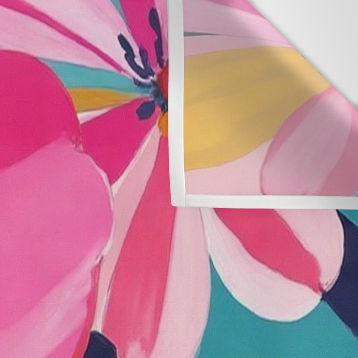 Colorful Flowers Multicolor Floral Wall Tapestry Gallery Image 3