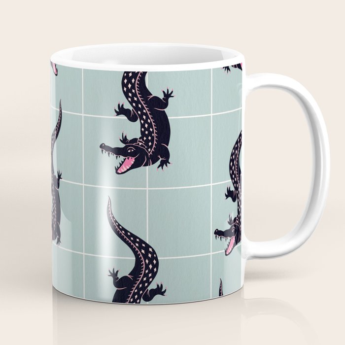 Crocodile - Mint Coffee Mug Gallery Image 1