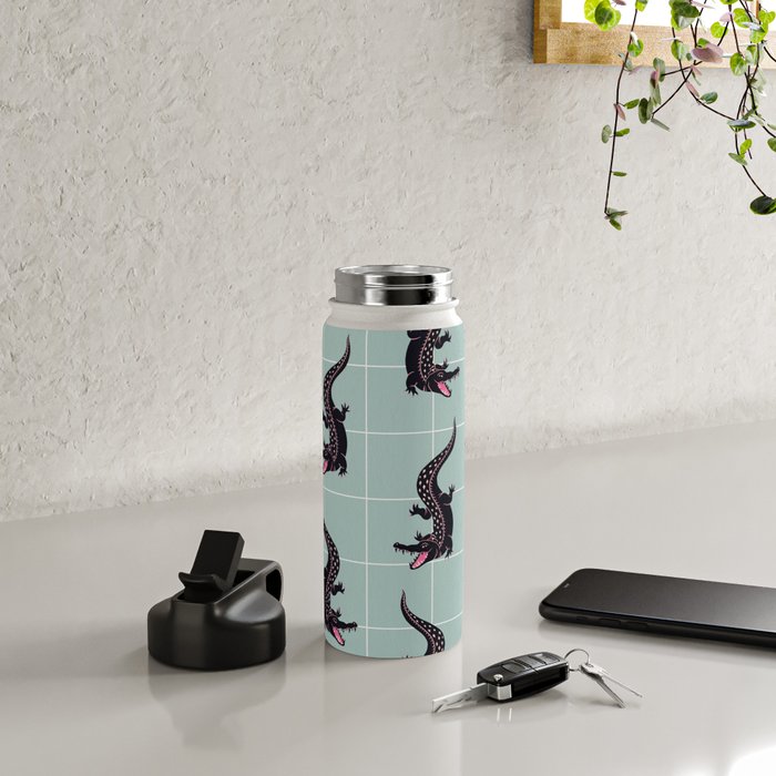 Crocodile - Mint Water Bottle Gallery Image 4