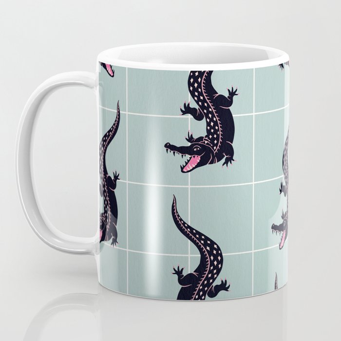 Crocodile - Mint Coffee Mug Gallery Image 3