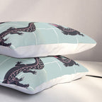 Crocodile - Mint Pillow Sham Gallery Image 3