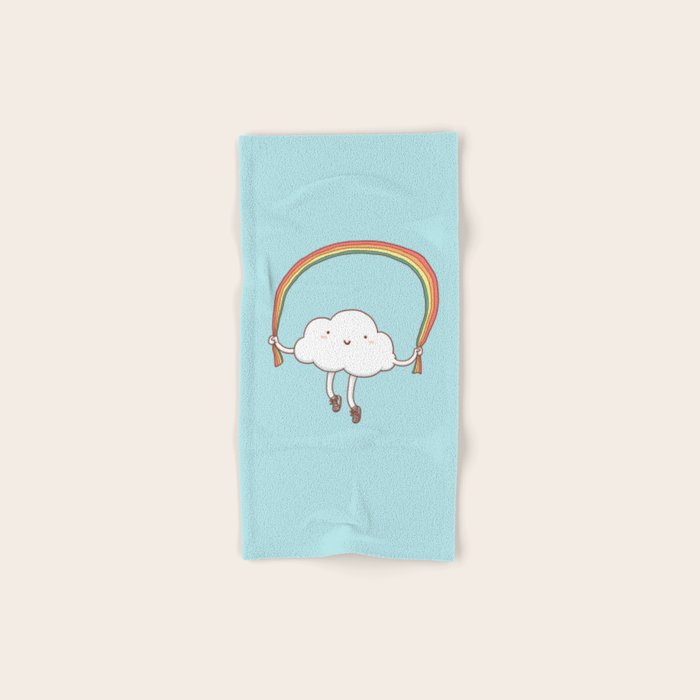 Rainbow Skipping Bath Towel Gallery Image 1