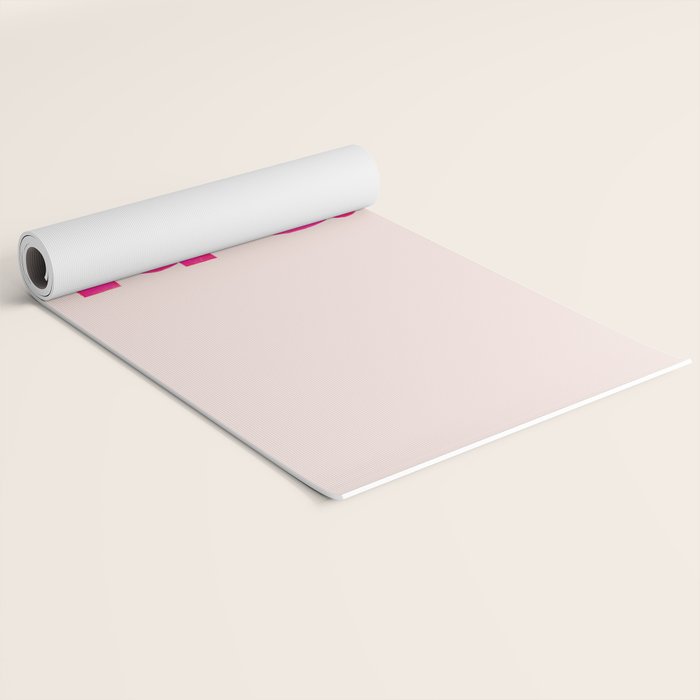 Everything Will Be Fine Typography Yoga Mat Gallery Image 2
