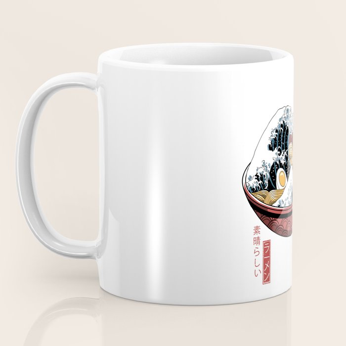 Great Ramen Wave White Coffee Mug Gallery Image 3