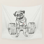 Pug Lift Wall Tapestry Gallery Image 4