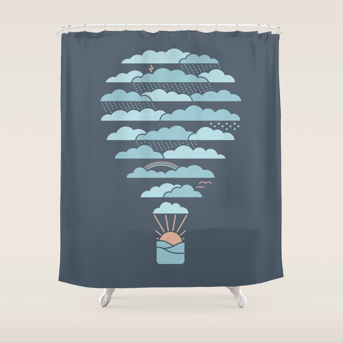 Weather Balloon Shower Curtain Gallery Image 1