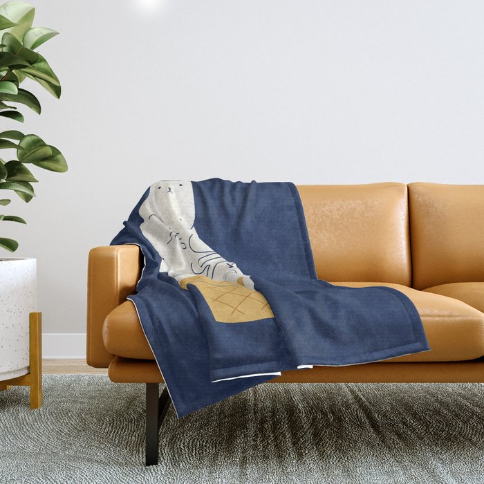 Meowlting Throw Blanket Gallery Image 1