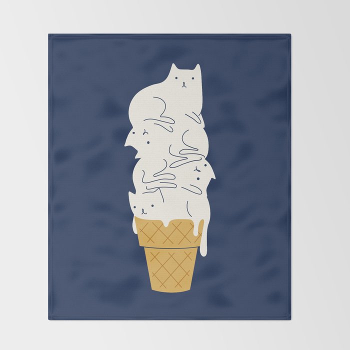 Meowlting Throw Blanket Gallery Image 2