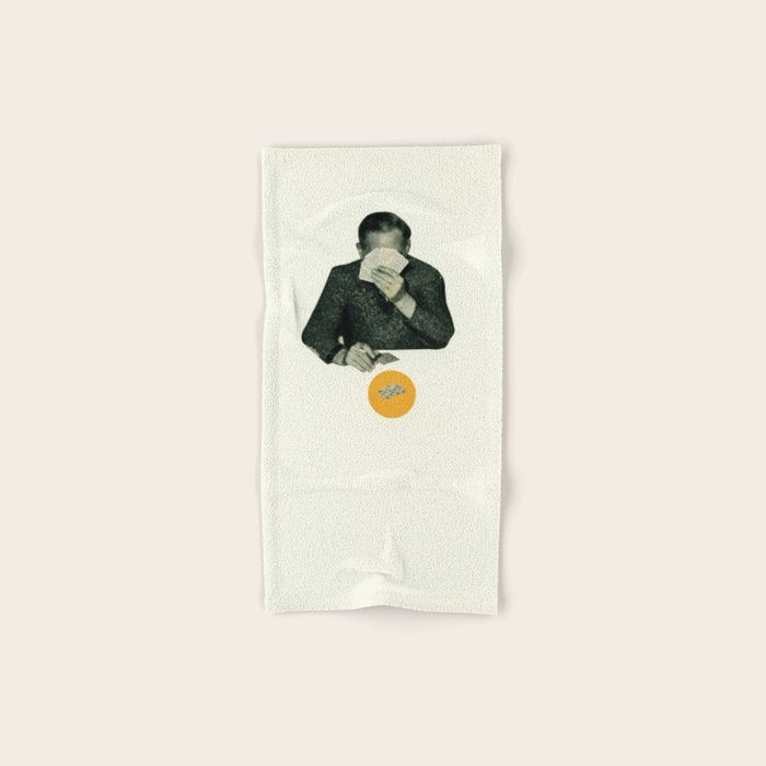Poker Face Bath Towel Gallery Image 1