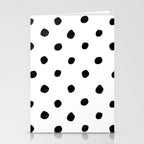 Hand Drawn Polka Dots â Black and White Ink Art Stationery Card Gallery Image 2