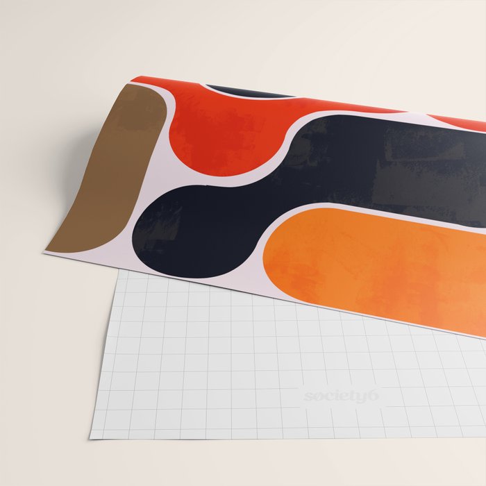 Mid-century geometry no4 Wrapping Paper Gallery Image 2