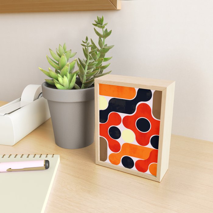 Mid-century geometry no4 Mini Art Print Gallery Image 2