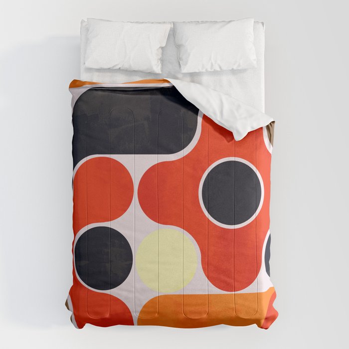Mid-century geometry no4 Comforter Gallery Image 1