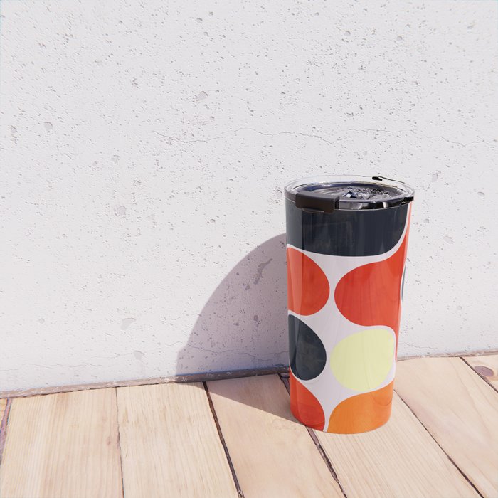 Mid-century geometry no4 Travel Mug Gallery Image 4