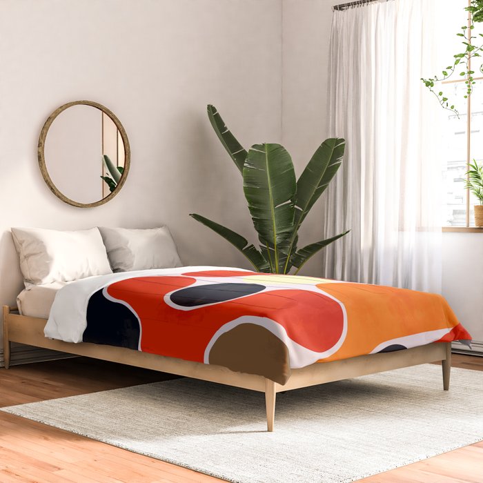 Mid-century geometry no4 Comforter Gallery Image 2