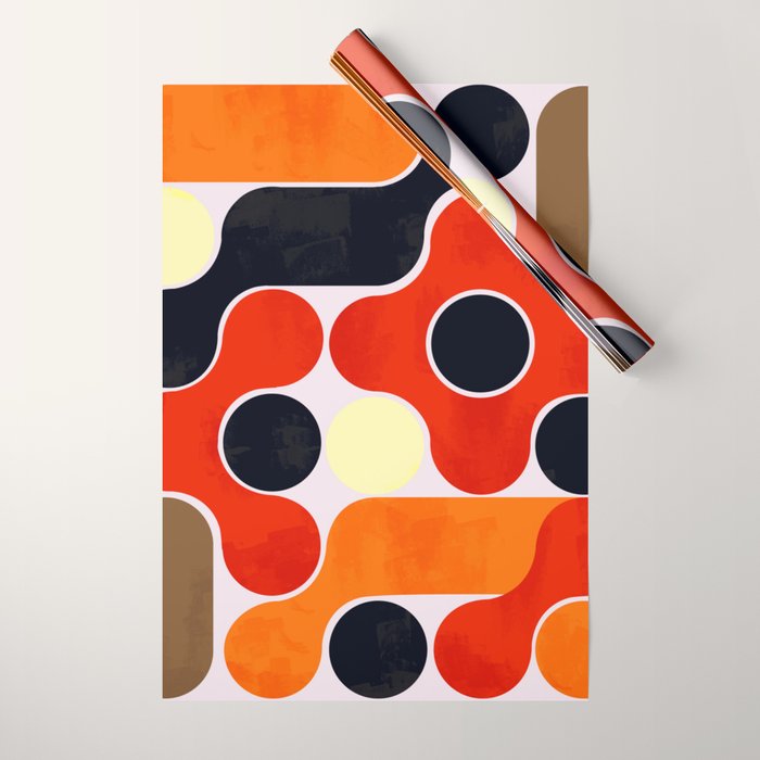 Mid-century geometry no4 Wrapping Paper Gallery Image 1
