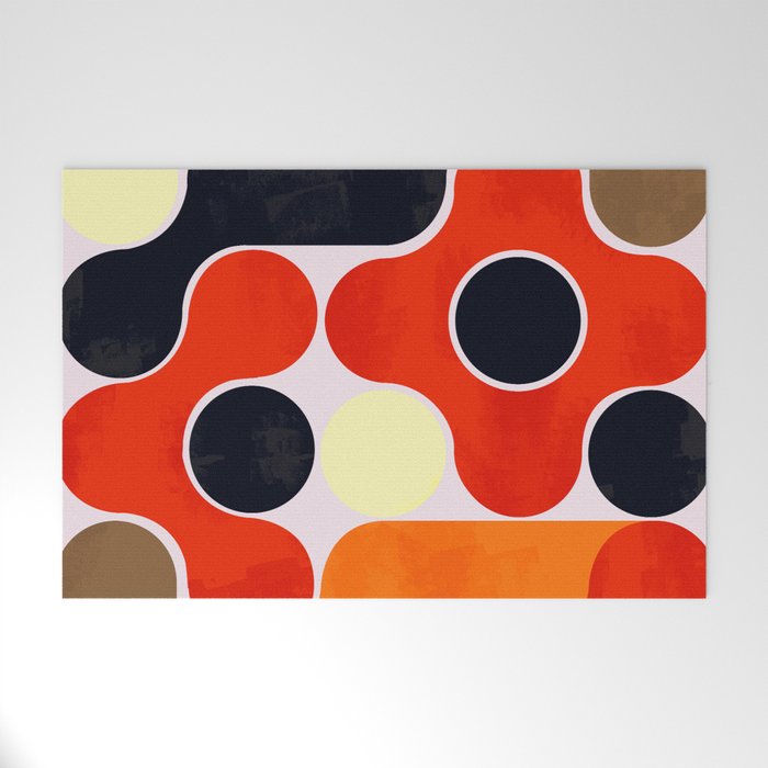 Mid-century geometry no4 Welcome Mat Gallery Image 1