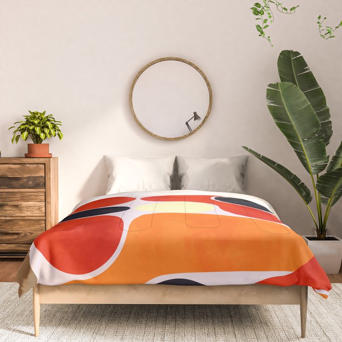 Mid-century geometry no4 Comforter Gallery Image 3