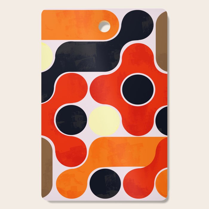 Mid-century geometry no4 Cutting Board Gallery Image 1