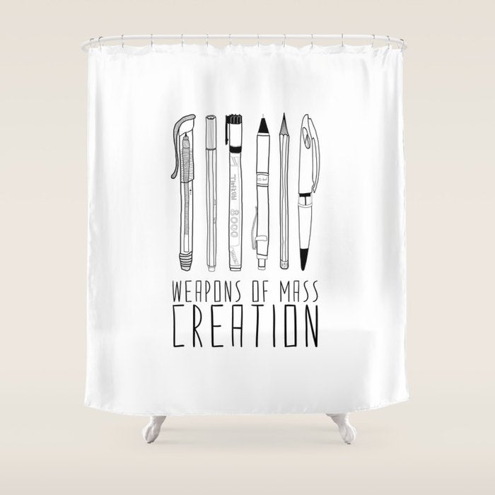 weapons of mass creation Shower Curtain Gallery Image 1