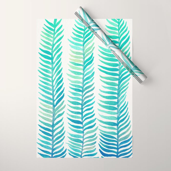 Seafoam Seaweed Wrapping Paper Gallery Image 1