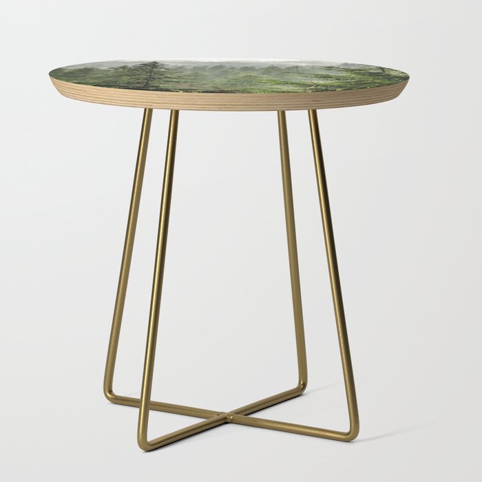 Wanderlust Forest - Mountain Adventure in Foggy Woods Side Table Gallery Image 1