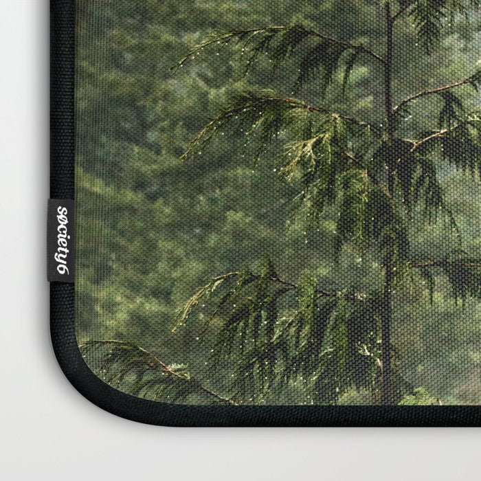 Wanderlust Forest - Mountain Adventure in Foggy Woods Laptop Sleeve Gallery Image 3