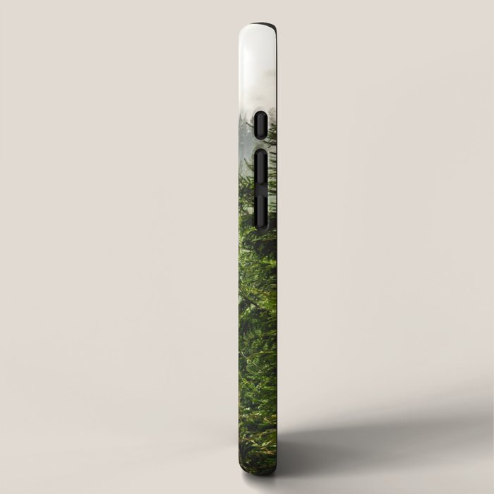 Wanderlust Forest - Mountain Adventure in Foggy Woods iPhone Case Gallery Image 2