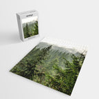 Wanderlust Forest - Mountain Adventure in Foggy Woods Jigsaw Puzzle Gallery Image 2