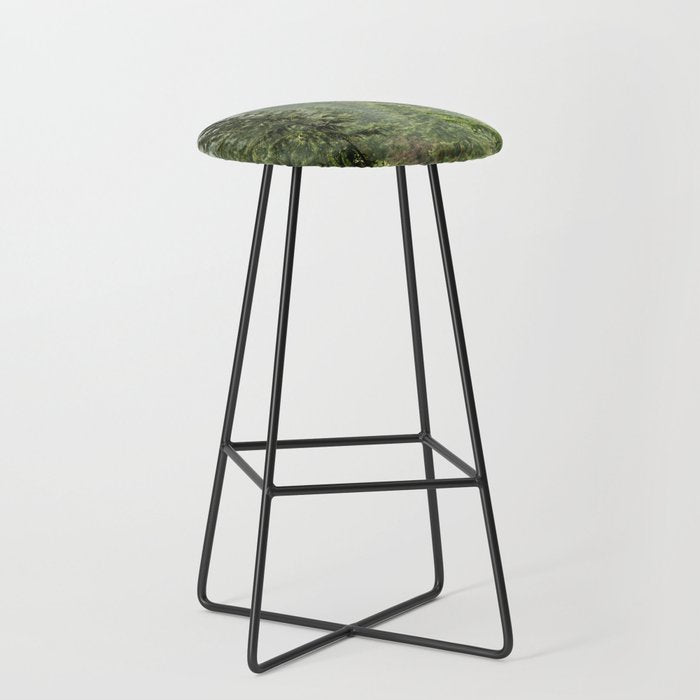 Wanderlust Forest - Mountain Adventure in Foggy Woods Stool Gallery Image 1