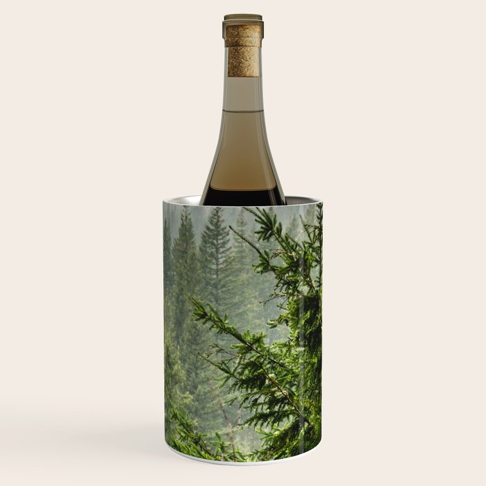 Wanderlust Forest - Mountain Adventure in Foggy Woods Wine Chiller Gallery Image 3