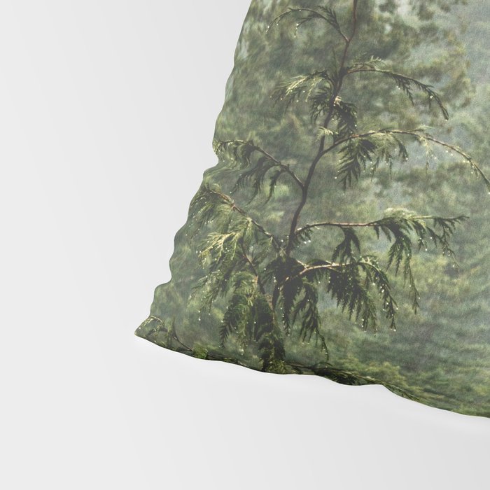 Wanderlust Forest - Mountain Adventure in Foggy Woods Pillow Sham Gallery Image 4