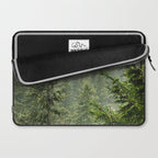 Wanderlust Forest - Mountain Adventure in Foggy Woods Laptop Sleeve Gallery Image 2