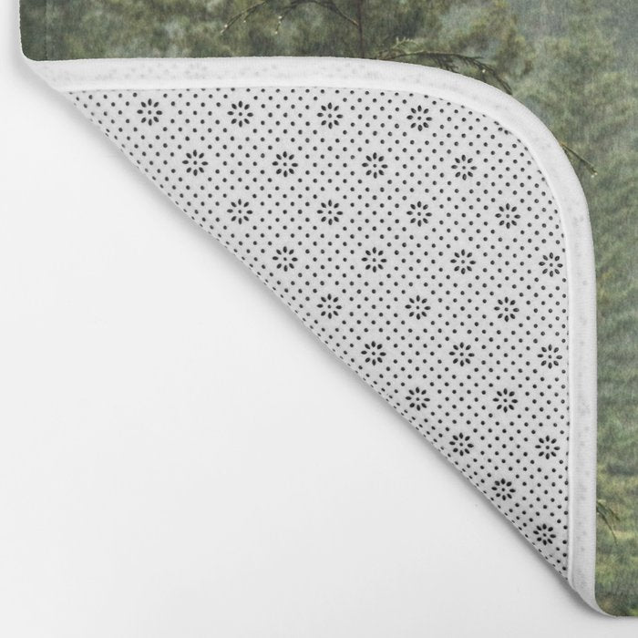 Wanderlust Forest - Mountain Adventure in Foggy Woods Bath Mat Gallery Image 2