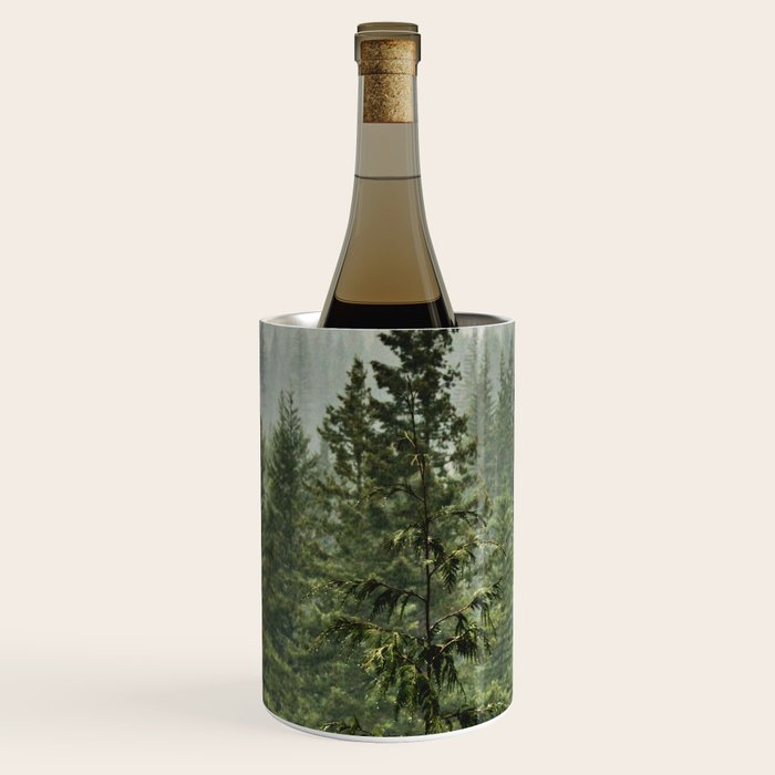 Wanderlust Forest - Mountain Adventure in Foggy Woods Wine Chiller Gallery Image 2