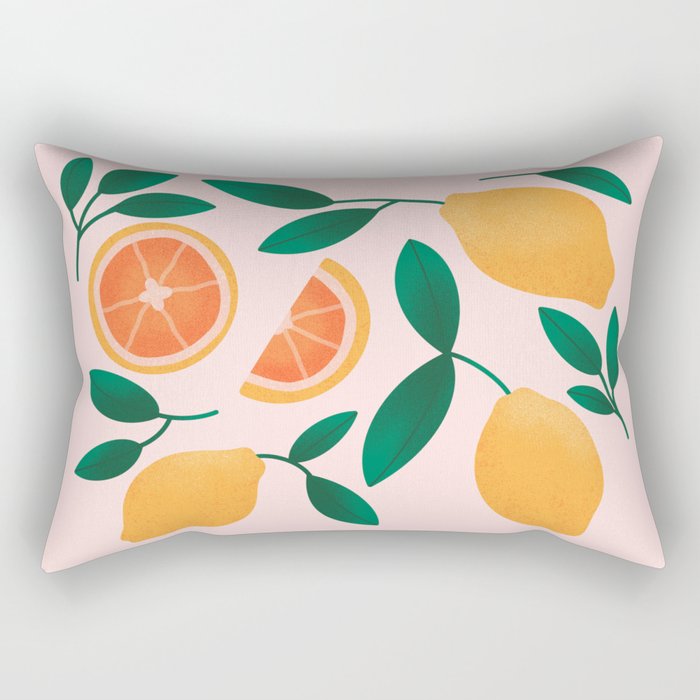 Citrus Fruits Rectangular Pillow Gallery Image 1