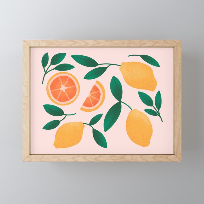 Citrus Fruits Mini Art Print Gallery Image 1