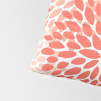 Flowers Pattern, Coral, Pink, Floral Prints Pillow Sham Gallery Image 4