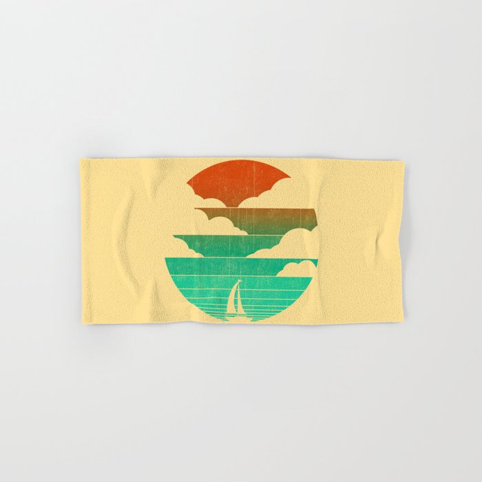 Go West (sail away in my boat) Bath Towel Gallery Image 1