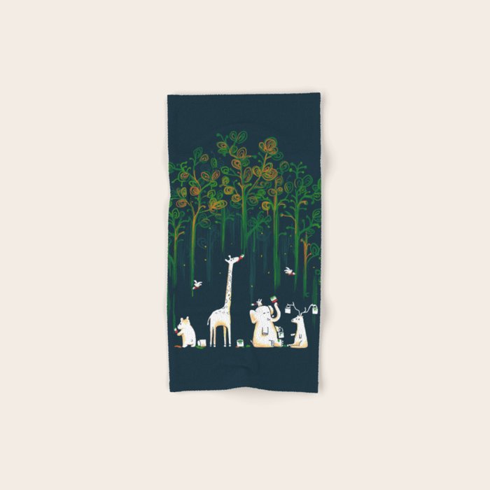 Re-paint the Forest Bath Towel Gallery Image 1
