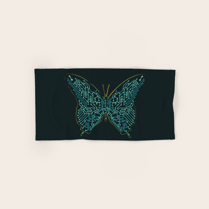 Mechanical Butterfly Bath Towel Gallery Image 1